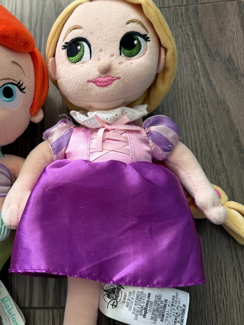 Disney Rapunzel Plush Doll in Purple and Pink Dress